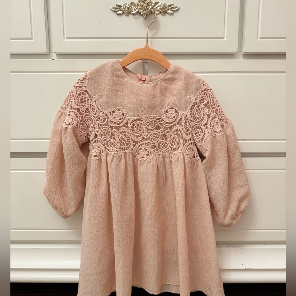 Chloe couture dress with guipure embroidery - Picture 1 of 14